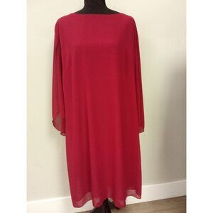 Vintage Repro Grace Karin Women's Red Midi Dress Size XXL
